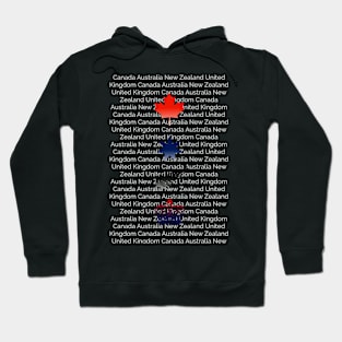 CANZUK: National Symbols With Background Names Hoodie